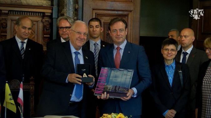 Bart De Wever ontvangt President van Israël in Antwerpen