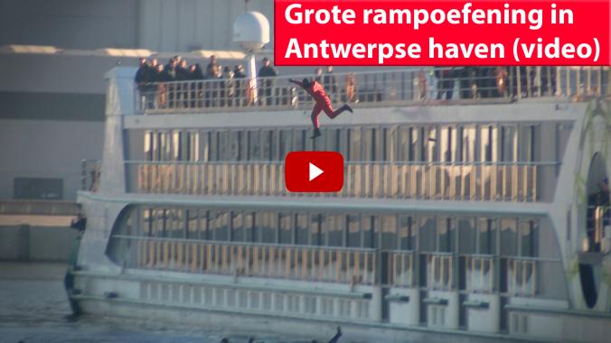 Grote rampoefening in Antwerpse haven